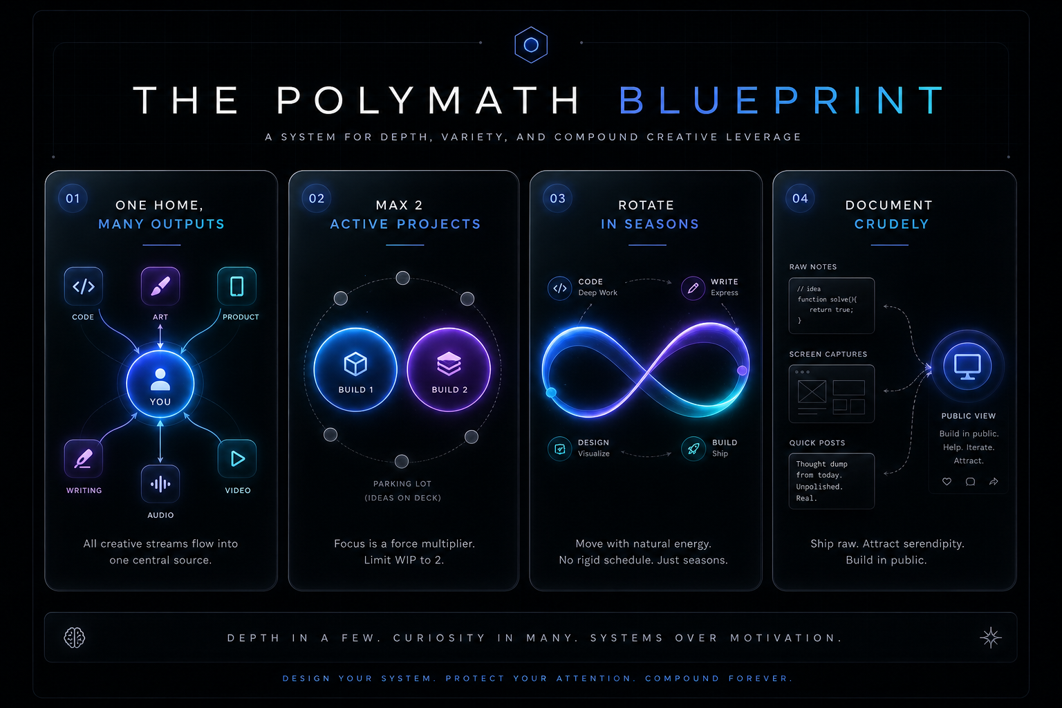 The Polymath Blueprint Infographic